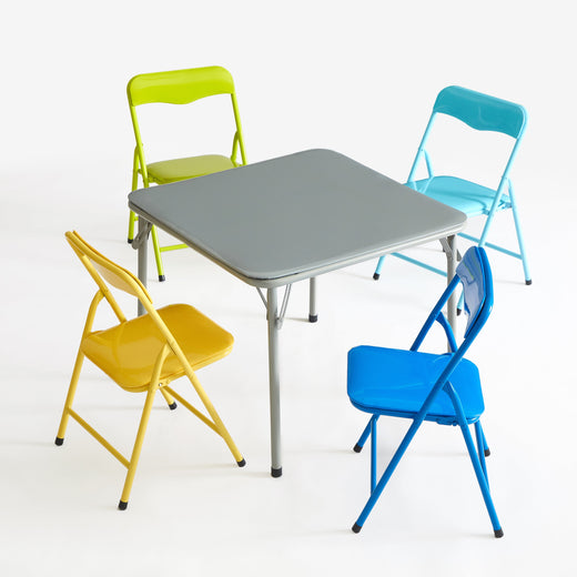Little Nest 5-Piece Grey Table and Chair Set