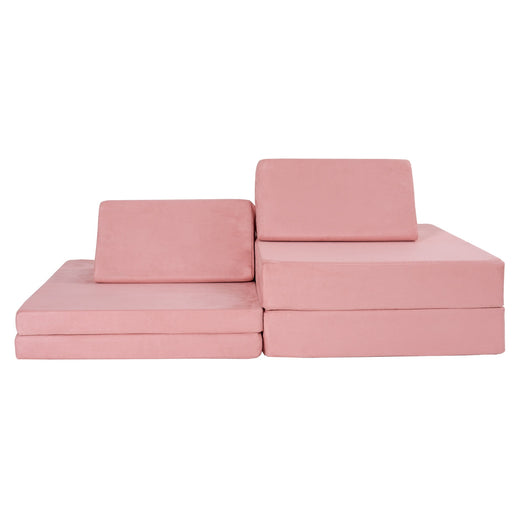 Little Nest Adventure Explorer Kids Couch, Blush Pink