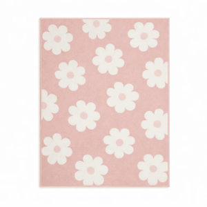 Little Nest Flower Power Toddler Area Rug, 3 x 5 ft