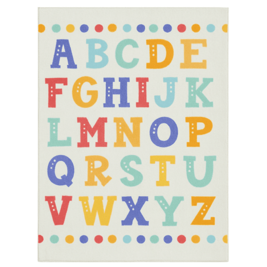 Little Nest Toddler Area Rug, ABC, 3 x 5 ft
