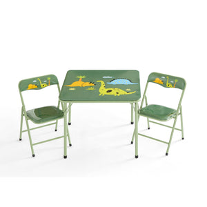Little Nest Dinosaur 3-Piece Table and Chair Set