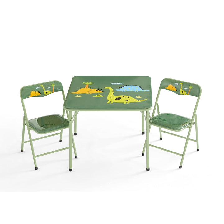 Little Nest Dinosaur 3-Piece Table and Chair Set